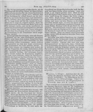 Ungemach, P.: Ansichten über die Ablösung der Zehenten überhaupt und des Weinzehntes insbesondere. Zur Beherzigung für Zehentherrn und Zehent-Pflichtige. Würzburg: Etlinger 1825