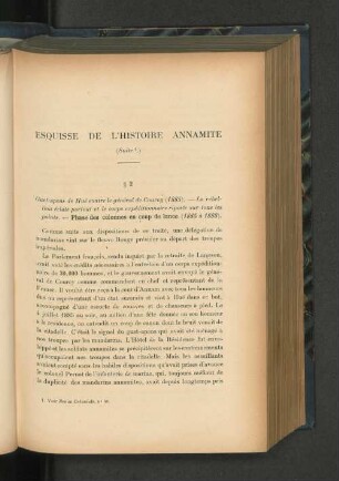 Esquisse de l'histore Annamite