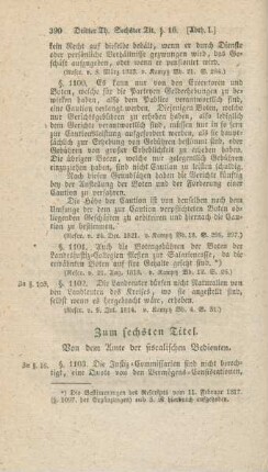 Zum sechsten Titel