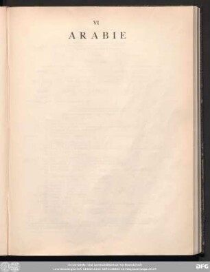 VI Arabie