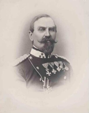 Maximilian Joseph von Pfeiffelmann, Oberst und Kommandeur des Regiments von 1869-1872, Brustbild