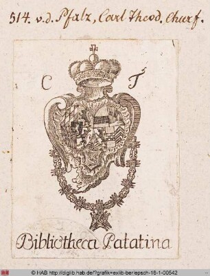 Wappen des Kurfürsten Karl Theodor von der Pfalz