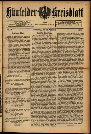 Ausgabe vom Donnerstag, den 12. November 1896.