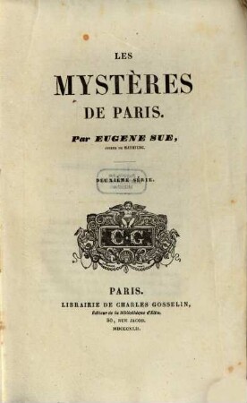 Les mystères de Paris, 2