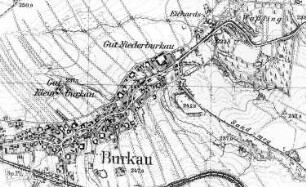 Burkau. Meßtischblatt, 1:25.000, Sekt. Bischofswerda, Nr. 4851 (RA Görlitz 30/38)