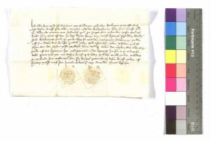 Eberhard und Reinhart von Sickingen, Brüder: Gültschuld; Siegel der beiden.
