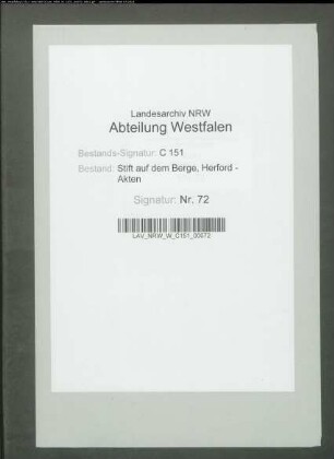 Inventar der Küsterei, 1595; Inventar der Propstei, 1742