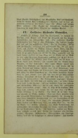17. Holsteins fließende Gewässer
