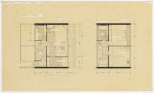 Studienarbeiten: Semsteraufgabe, Bebauung Bismarckstraße, Grundriss einer 4 Zimmer-Wohnung, 1:50