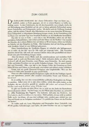 Zum Geleit