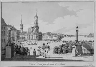 Dresden, Laternen, Stich