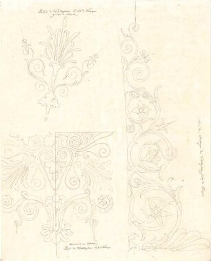Gärtner, Friedrich von; Athen (Griechenland); Königliche Residenz (Athener Schloss) - Plafond (Details)