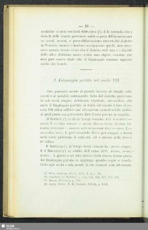 3. Linguaggio parlato nel secolo VII.