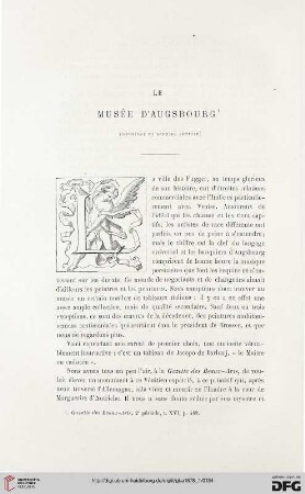 2. Pér. 17.1878: Le musée d'Ausgsbourg