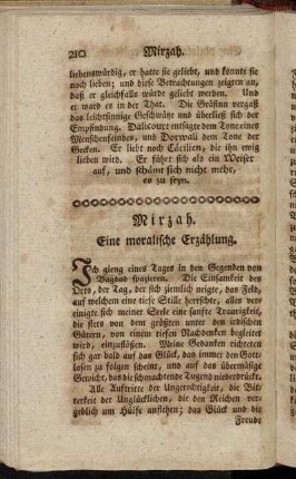 Mirzah. Eine moralische Erzählung.