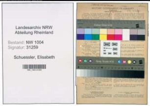Entnazifizierung Elisabeth Schuessler , geb. 30.01.1901 ()