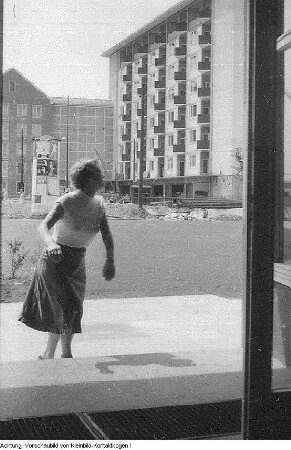 Dresden Striesen. Bau, Januar 1958 - Januar 1959