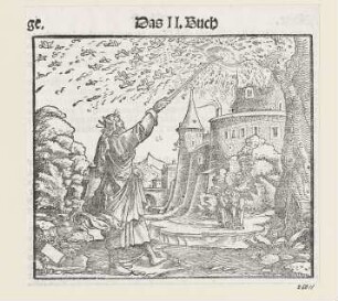 Heuschreckenplage, aus: Martin Luther, "Biblia: Das ist: Die gantze heilige Schrifft: Deudsch", Wittenberg 1561, S. 38 verso