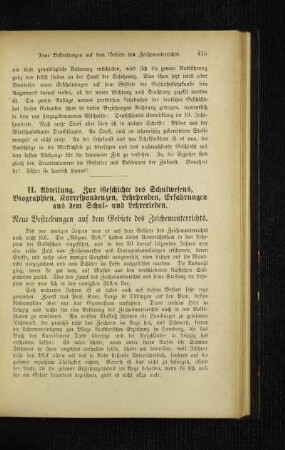 Neue Bestrebungen auf dem Gebiete des Zeichenunterrichts