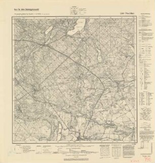 2169 Prechlau, Topographische Karte 1:25000 (4cm - Karte)
