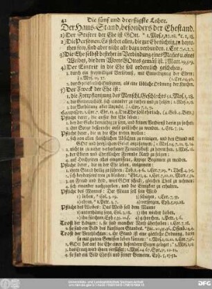 Die fünf und dreyßigste Lehre. Der Haus-Stand, besonders der Ehestand.
