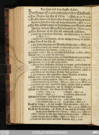 Die fünf und dreyßigste Lehre. Der Haus-Stand, besonders der Ehestand.