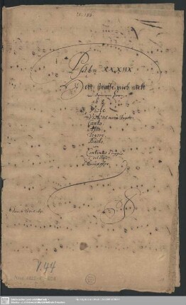 Herr strafe mich nicht in deinem Zorn - Mus.1825-E-508 : V (4), Coro, strings, bc