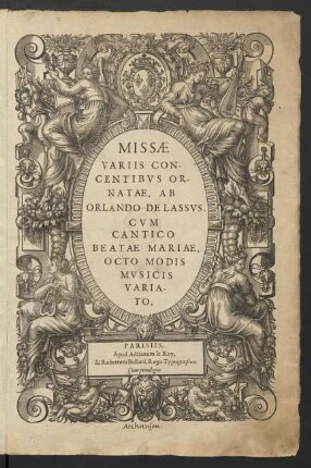 Missæ Variis Concentibvs Ornatae Cum Cantico Beatae Mariae Octo Modis Mvsicis Variatio