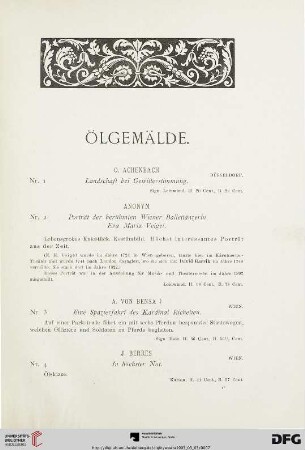 Ölgemälde (Nr. 1-174)