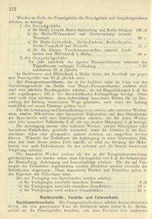 Nachbarorts-, Vororts- und Fernverkehr. Nachbarortsverkehr
