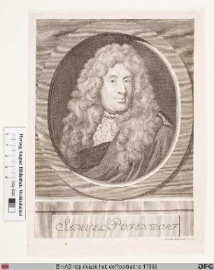 Bildnis Samuel Pufendorf (1694 Frhr. von)