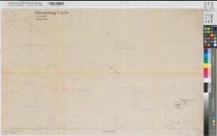 Hamm (Hamm) Gemeindegrenze mit Werries (Gemarkung Hamm Flur 12 Blatt 3) 1938 1 : 1250 59 x 94 Pause mit Einzeichnung Regierung Arnsberg Nr. 17766
