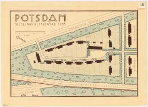 Siedlung für Kriegsbeschädigte, Potsdam: Lageplan 1:500