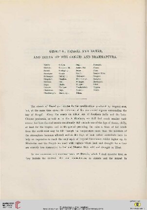 Group II, Bengal and Bahar, and Delta of the Ganges and Brahmaputra