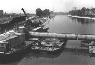 Altes Wehr der Staustufe Schweinfurt/Main