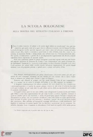 14: La scuola bolognese alla mostra del ritratto italiano a Firenze