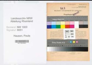 Entnazifizierung Paula Hausen, geb. 17.07.1902 (Heimleiterin)