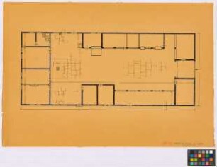 Belm-Vehrte (Landkreis Osnabrück): Hager Hof. Haupthaus (Grundriss des Erdgeschosses)
