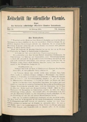 Heft III. 15. Februar 1901.