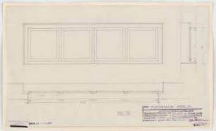 Haus des Rundfunks, Berlin-Charlottenburg: Kleiner Lichthof, einfache Fenster, Aufriss, Grundriss, Schnitt 1:10