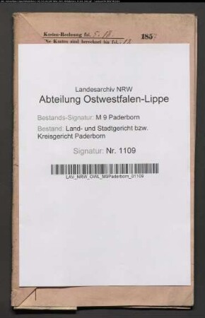 Erblasser: Vogt, Agatha, geb. Wibbecke; Ehepartner: Vogt, Heinrich:
