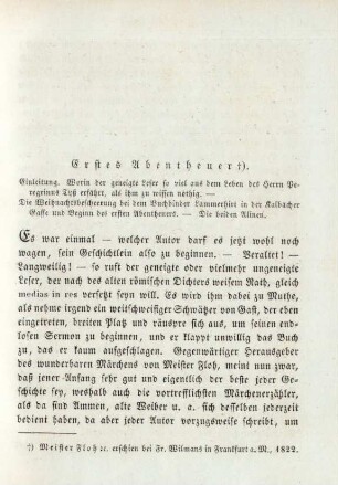 Erstes Abentheuer