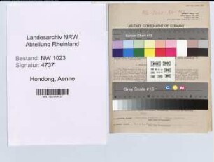 Entnazifizierung Aenne Hondong , geb. 10.07.1906 (Bankangest.)