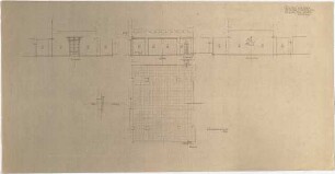Döllgast, Hans; Nürnberg (Bayern); Gästehaus - Fußboden (Grundriss; Wandansichten)