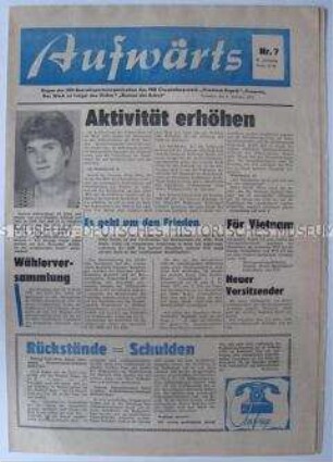 Betriebszeitung des VEB Chemiefaserwerk "Friedrich Engels" Premnitz