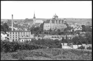 Zschopau. Blick auf Zschopau - Schloss Wildeck