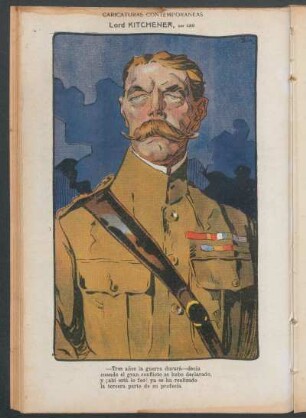 Lord Kitchener : Caricaturas contemporáneas