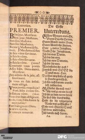 [Unterredungen]