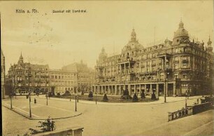 Köln a. Rh. Domhof mit Domhôtel.