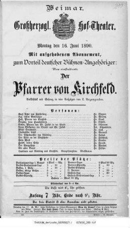 Der Pfarrer von Kirchfeld